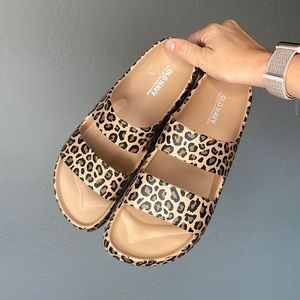 Leopard sandals